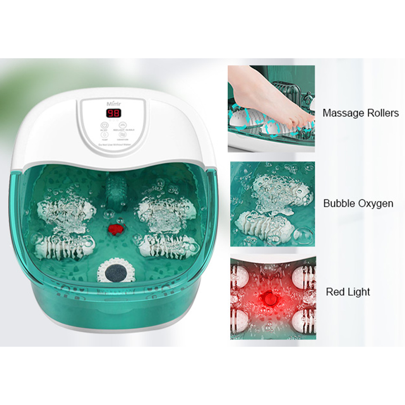 তাপ এবং চারটি বড় ম্যাসেজ রোলার সহ MM-20A-3 ফুট স্পা বাথ ম্যাসাজার