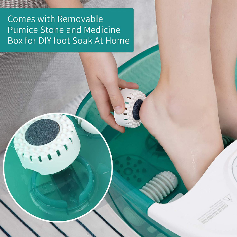 তাপ এবং চারটি বড় ম্যাসেজ রোলার সহ MM-20A-3 ফুট স্পা বাথ ম্যাসাজার