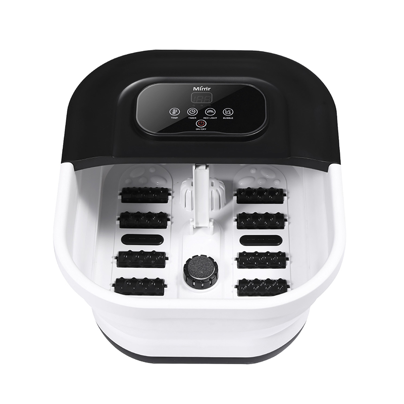 MZD-22B-2 500W কোলাপসিবল ফুট স্পা মেশিন 8pcs ম্যাসেজ রোলার সহ ফুট রিলাক্স ম্যাসেজের জন্য