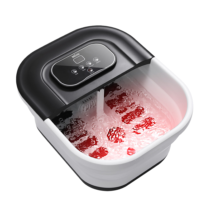 MZD-22B-2 500W কোলাপসিবল ফুট স্পা মেশিন 8pcs ম্যাসেজ রোলার সহ ফুট রিলাক্স ম্যাসেজের জন্য